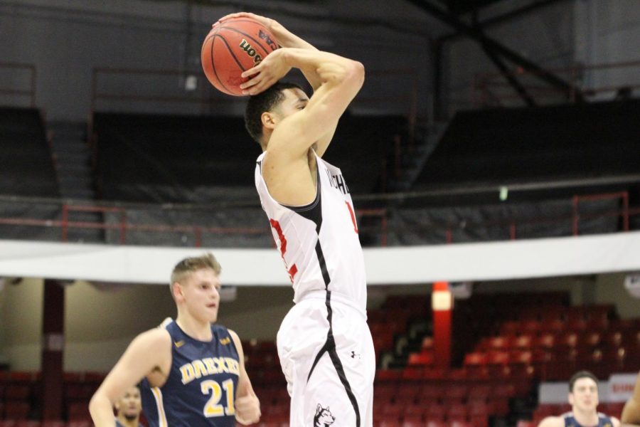 Redshirt senior Jordan Roland goes for a basket in a game against Drexel earlier this year.