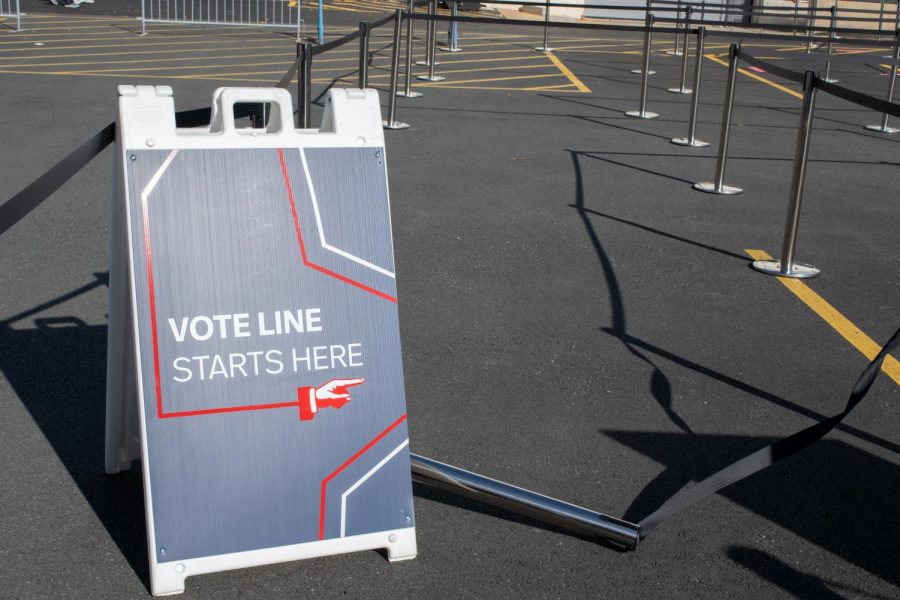 Northeastern students were able to vote at Matthews Arena on Election Day. 