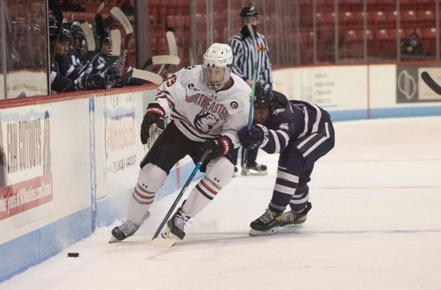 The Huskies beat UNH 7-0 Wednesday despite absence from head coach Jim Madigan and freshman goaltender Devon Levi. 